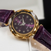 Jowissa Faced Sapphire Crystal Purple-Red