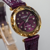 Jowissa Faced Sapphire Crystal Purple-Red