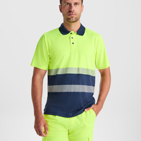 Светлоотразителна тениска с яка