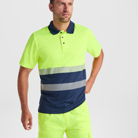 Светлоотразителна тениска с яка