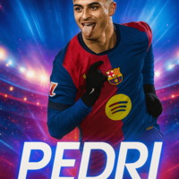 Плакат Pedri