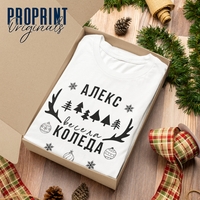 Family Christmas T-Shirt with custom name