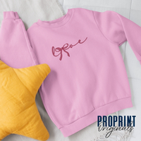 Комплект суичъри „Мама и дъщеря“ – LOVE бродерия с панделка