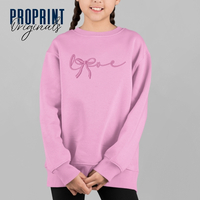 Комплект суичъри „Мама и дъщеря“ – LOVE бродерия с панделка