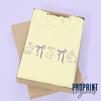 Bunnies and Bows Embroidered Sweatshirt