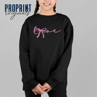 Комплект суичъри „Мама и дъщеря“ – LOVE бродерия с панделка