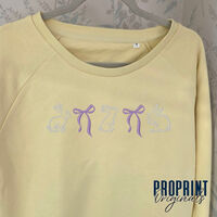 Bunnies and Bows Embroidered Sweatshirt