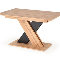 Трапезна маса XARELTO разтегателна - дъб вотан/черно