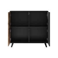 Комод RANDOM KM-2 дъб вотан/черно