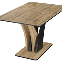 Трапезна маса NEPTUN разтегателна - дъб артисан/черно