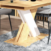 Трапезна маса XARELTO разтегателна - дъб ланселот/бяло