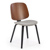 Трапезен стол К-563 - орех/сиво/черно