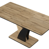 Трапезна маса NEPTUN разтегателна - дъб артисан/черно