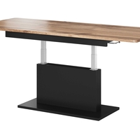 Холна маса BUSETTI - разтегателна - дъб вотан/черно мат