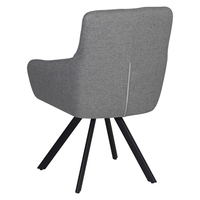 Трапезен стол ALGAN - светло сиво/черно