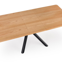 Трапезна маса DERRICK разтегателна - натурален дъб/черно