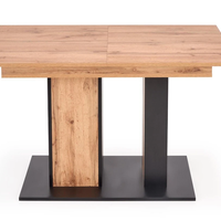 Трапезна маса DOLOMIT разтегателна - дъб вотан/черно