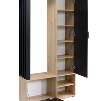 Портманто MILO дъб артисан/черно