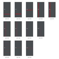 Интарзия LUX 618 - червена