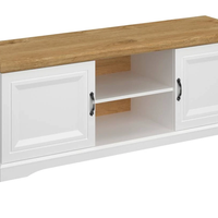 ТВ шкаф RIVA SZFK RTV 2D - бяло/дъб харбор