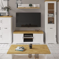 ТВ шкаф RIVA SZFK RTV 2D - бяло/дъб харбор