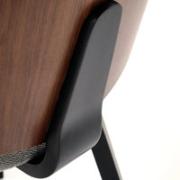 Трапезен стол К-563 - орех/сиво/черно