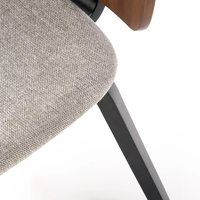 Трапезен стол К-563 - орех/сиво/черно