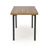 Комплект MILTON маса с 4 стола - натурално/черно