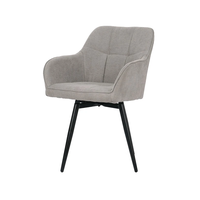 Трапезен стол К-350 - светлобежово-сиво/черно