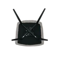 Трапезен стол К-350 - светлобежово-сиво/черно