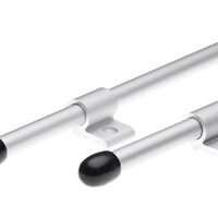 Комплект алуминиеви държачи за мокет 2бр 1.2м – сребрo