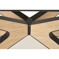 Трапезна маса JAMES разтегателна - натурално/черно