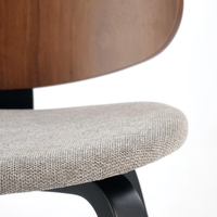 Трапезен стол К-563 - орех/сиво/черно