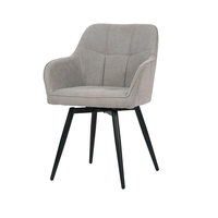 Трапезен стол К-350 - светлобежово-сиво/черно