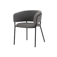 Трапезен стол К-348 - сиво/черно