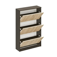 Шкаф за обувки с 3 врати 60/130 венге/дъб сонома