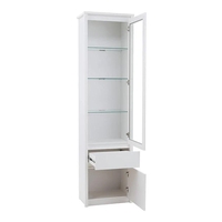 Витрина висока ERDEN WIT 1D1W1S - бяло