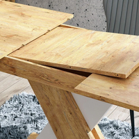 Трапезна маса XARELTO разтегателна - дъб ланселот/бяло