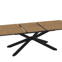 Трапезна маса MONA разтегателна - меден дъб/черно