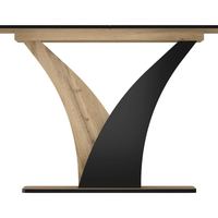 Трапезна маса NEPTUN разтегателна - дъб артисан/черно