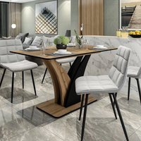 Трапезна маса NEPTUN разтегателна - дъб артисан/черно