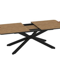 Трапезна маса MONA разтегателна - меден дъб/черно