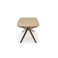 Трапезна маса JAMES разтегателна - натурално/черно