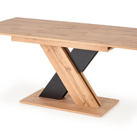 Трапезна маса XARELTO разтегателна - дъб вотан/черно