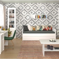 Витрина висока ERDEN WIT 1D1W1S - бяло