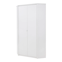 Ъглов гардероб ERDEN SZF 2D - бяло