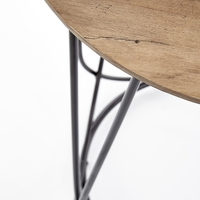 Холна маса NUBIRA S кръгла - орех/черно