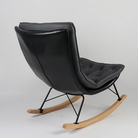 Люлеещ фотьойл ATLAS - сиво/черно/натурално