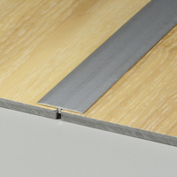 Алуминиева Т-образна лайстна за LVT 25/2.5мм 180 см – злато/сребро/шампанско