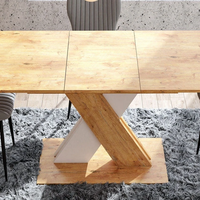 Трапезна маса XARELTO разтегателна - дъб ланселот/бяло